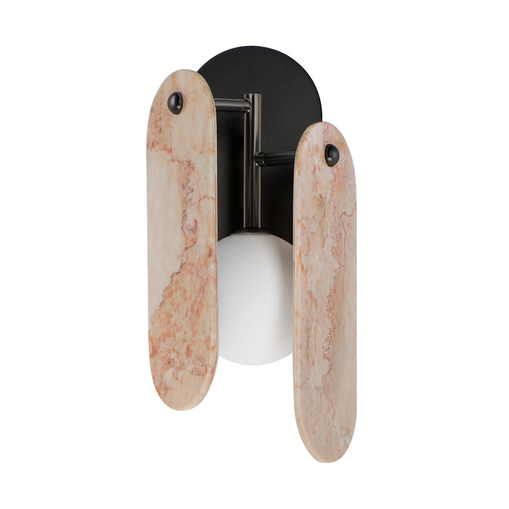 Studio M - LED Wall Sconce - Megalith - Stone - Gunmetal- Union Lighting Luminaires Decor