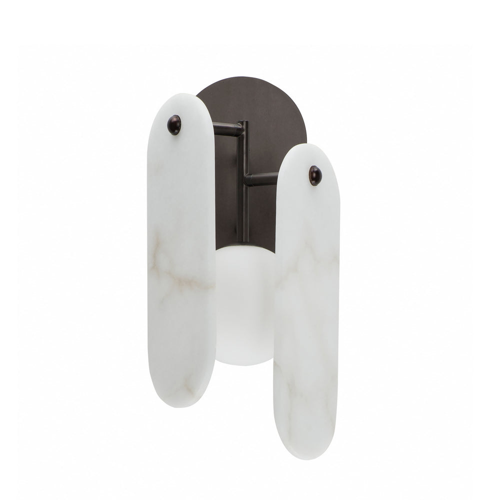 Studio M - LED Wall Sconce - Megalith - Stone - Brushed Bronze- Union Lighting Luminaires Decor