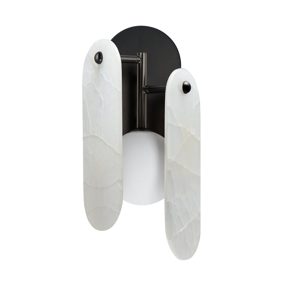 Studio M - LED Wall Sconce - Megalith - Stone - Gunmetal- Union Lighting Luminaires Decor