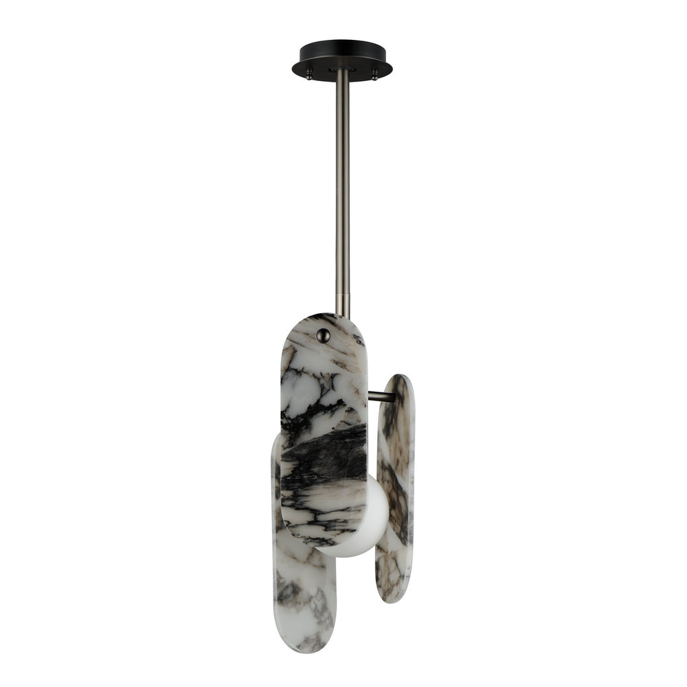 Studio M - LED Pendant - Megalith - Stone - Gunmetal- Union Lighting Luminaires Decor