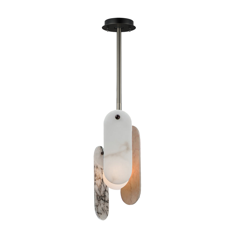 Studio M - LED Pendant - Megalith - Stone - Gunmetal- Union Lighting Luminaires Decor