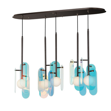 Studio M - LED Pendant - Megalith - Glass - Brushed Bronze- Union Lighting Luminaires Decor
