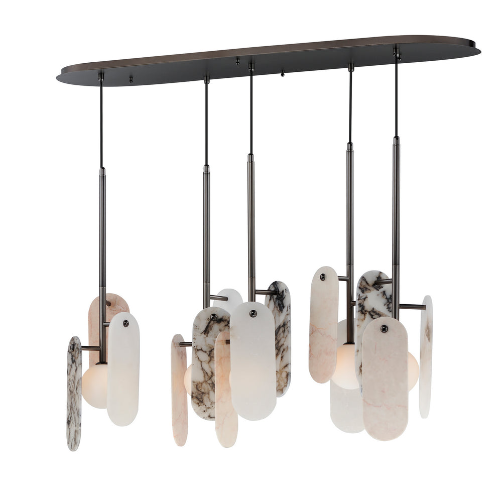 Studio M - LED Pendant - Megalith - Stone - Gunmetal- Union Lighting Luminaires Decor