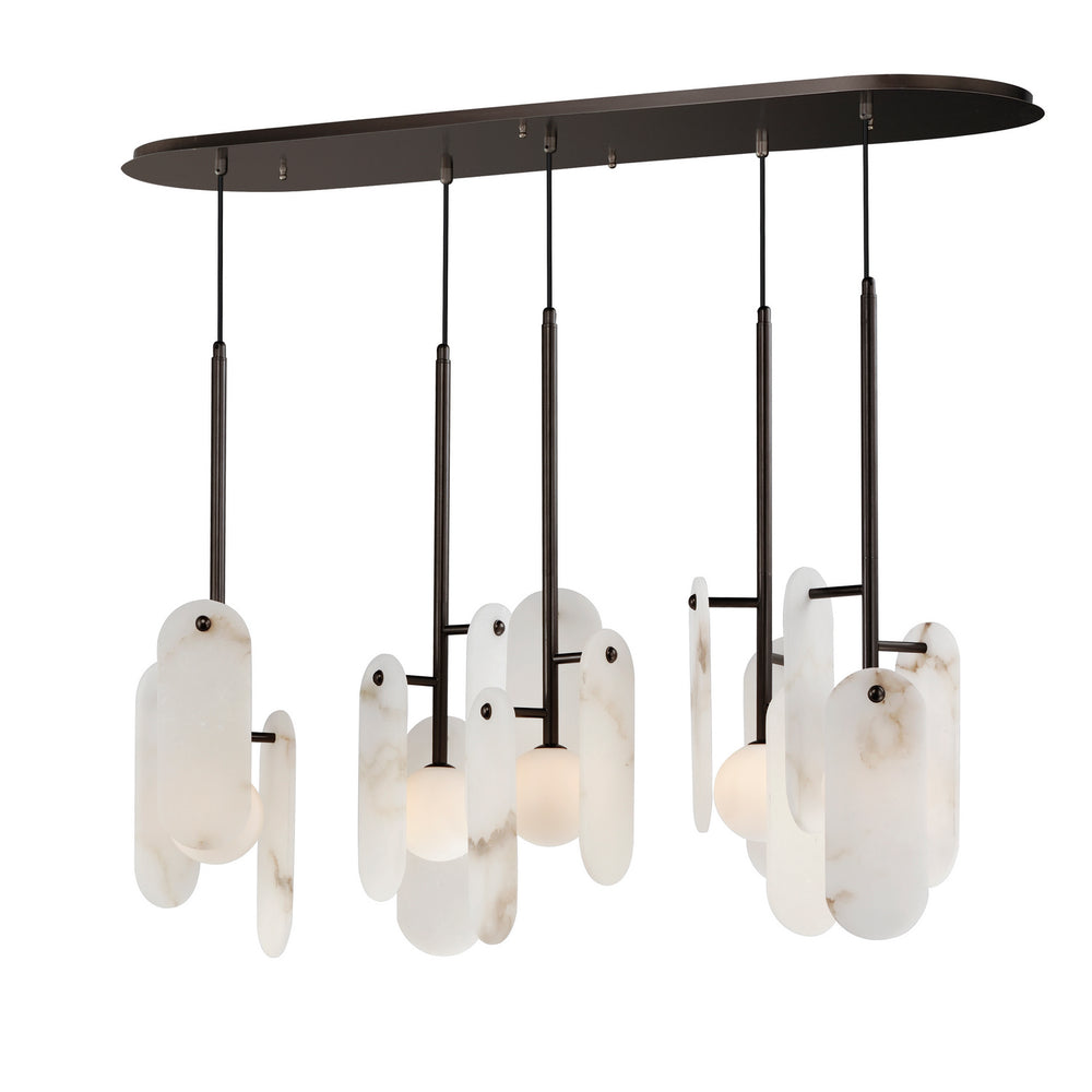 Studio M - LED Pendant - Megalith - Stone - Brushed Bronze- Union Lighting Luminaires Decor