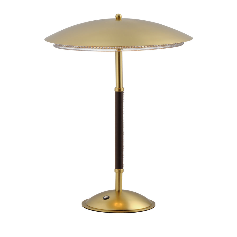 Studio M - LED Table Lamp - Prismatic - Natural Aged Brass- Union Lighting Luminaires Decor