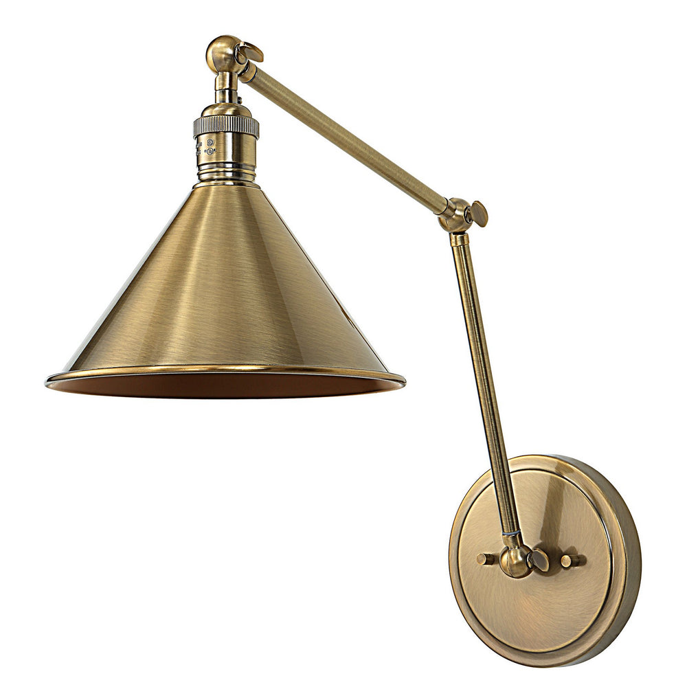 Uttermost - One Light Wall Sconce - Exeter - Oxidized Antique Brass- Union Lighting Luminaires Decor