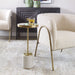 Uttermost - Drink Table - Laurier - Brushed Brass- Union Lighting Luminaires Decor
