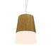 Accord Lighting - One Light Pendant - Conical - Louro Freijo- Union Lighting Luminaires Decor