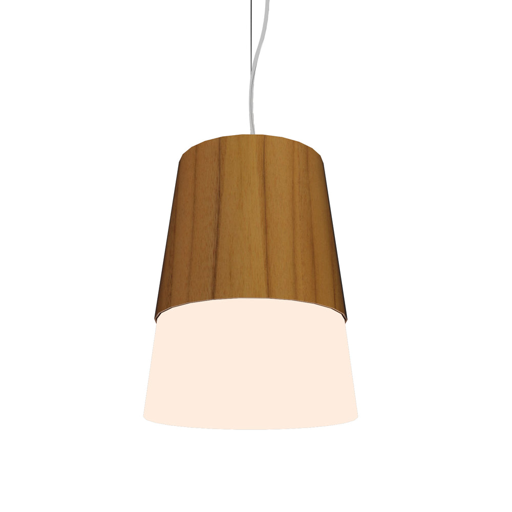 Accord Lighting - One Light Pendant - Conical - Teak- Union Lighting Luminaires Decor