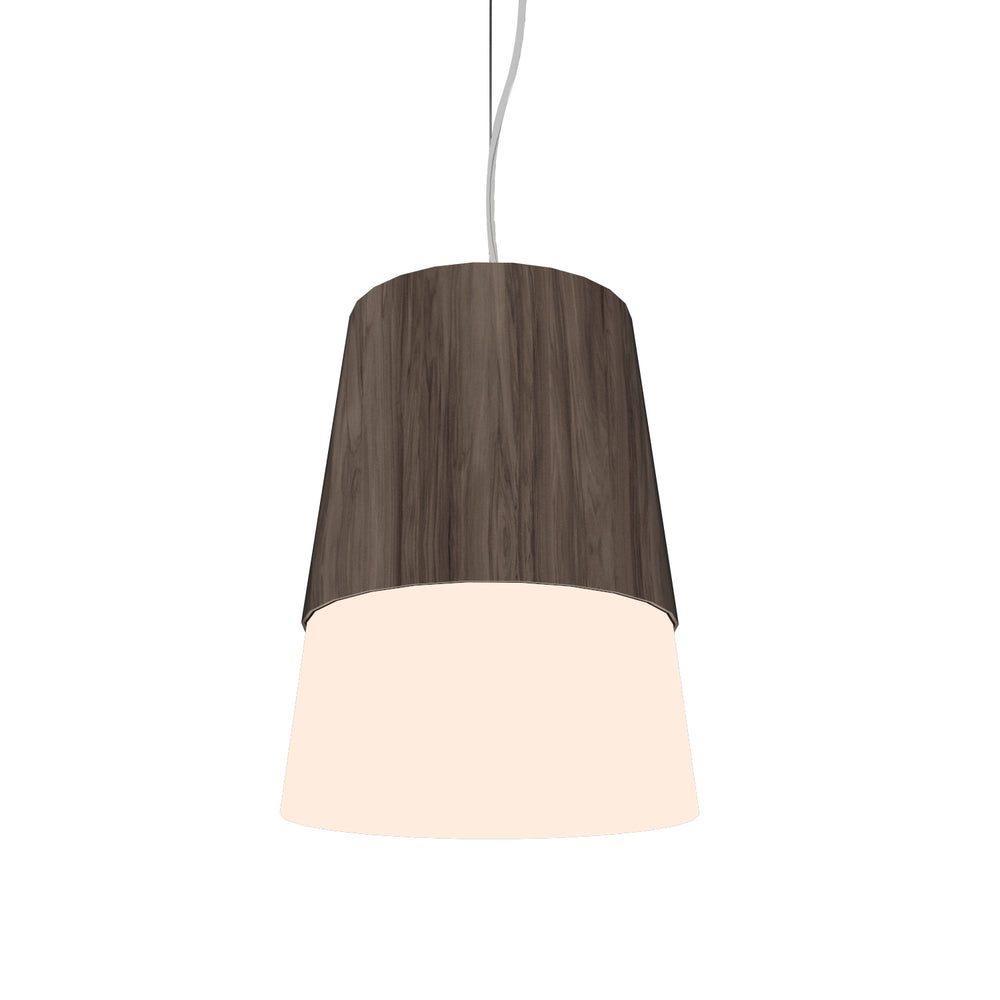 Accord Lighting - One Light Pendant - Conical - American Walnut- Union Lighting Luminaires Decor