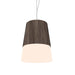 Accord Lighting - One Light Pendant - Conical - American Walnut- Union Lighting Luminaires Decor