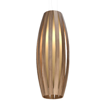Accord Lighting - One Light Pendant - Barrel - American Walnut- Union Lighting Luminaires Decor
