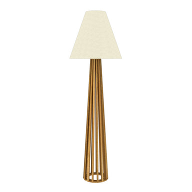 Accord Lighting - One Light Floor Lamp - Slatted - Louro Freijo- Union Lighting Luminaires Decor