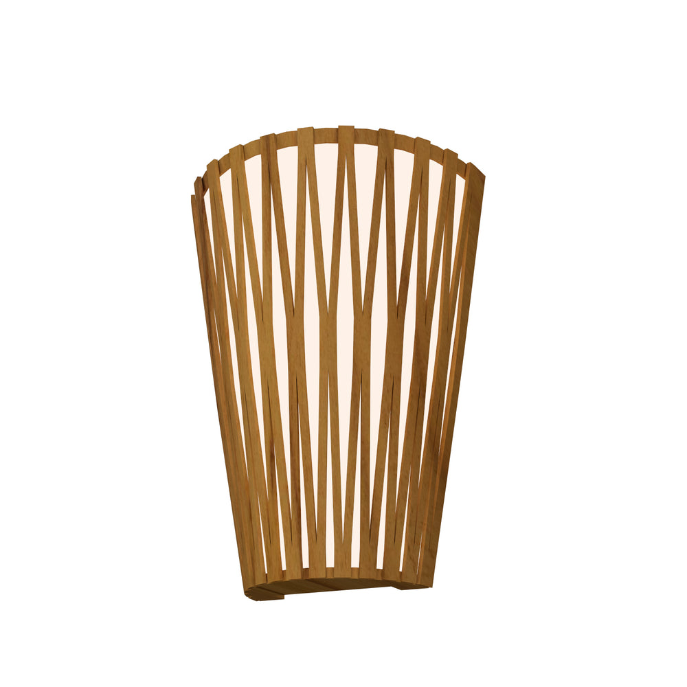 Accord Lighting - Two Light Wall Lamp - Living Hinges - Teak- Union Lighting Luminaires Decor
