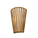 Accord Lighting - Two Light Wall Lamp - Living Hinges - Teak- Union Lighting Luminaires Decor