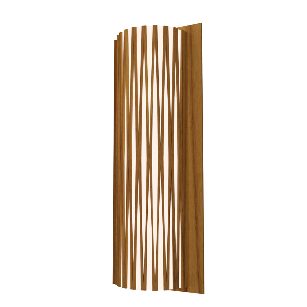 Accord Lighting - Two Light Wall Lamp - Living Hinges - Teak- Union Lighting Luminaires Decor