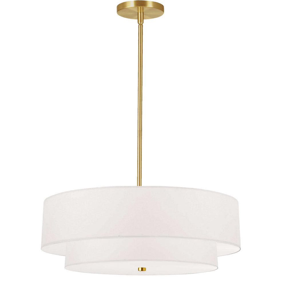 Dainolite Canada - Four Light Pendant - Everly - Aged Brass- Union Lighting Luminaires Decor