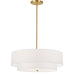 Dainolite Canada - Four Light Pendant - Everly - Aged Brass- Union Lighting Luminaires Decor