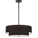 Dainolite Canada - Four Light Pendant - Everly - Black- Union Lighting Luminaires Decor