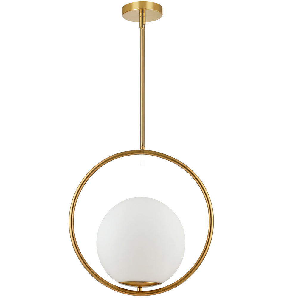 Dainolite Canada - One Light Pendant - Adrienna - Aged Brass- Union Lighting Luminaires Decor