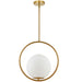 Dainolite Canada - One Light Pendant - Adrienna - Aged Brass- Union Lighting Luminaires Decor