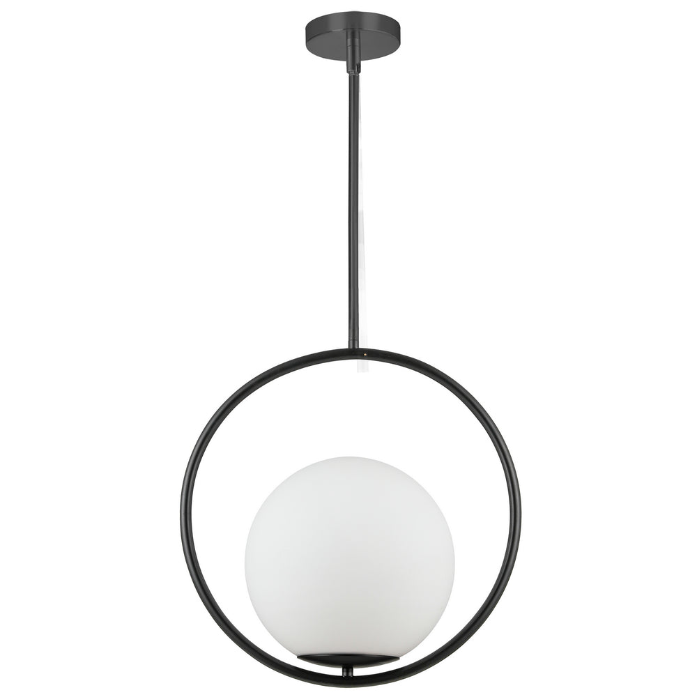Dainolite Canada - One Light Pendant - Adrienna - Black- Union Lighting Luminaires Decor