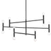 Dainolite Canada - 12 Light Chandelier - Ava - Black- Union Lighting Luminaires Decor