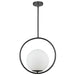 Dainolite Canada - One Light Pendant - Adrienna - Black- Union Lighting Luminaires Decor