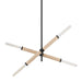 Troy Lighting Canada - Four Light Linear Pendant - Cruiz - Soft Black- Union Lighting Luminaires Decor