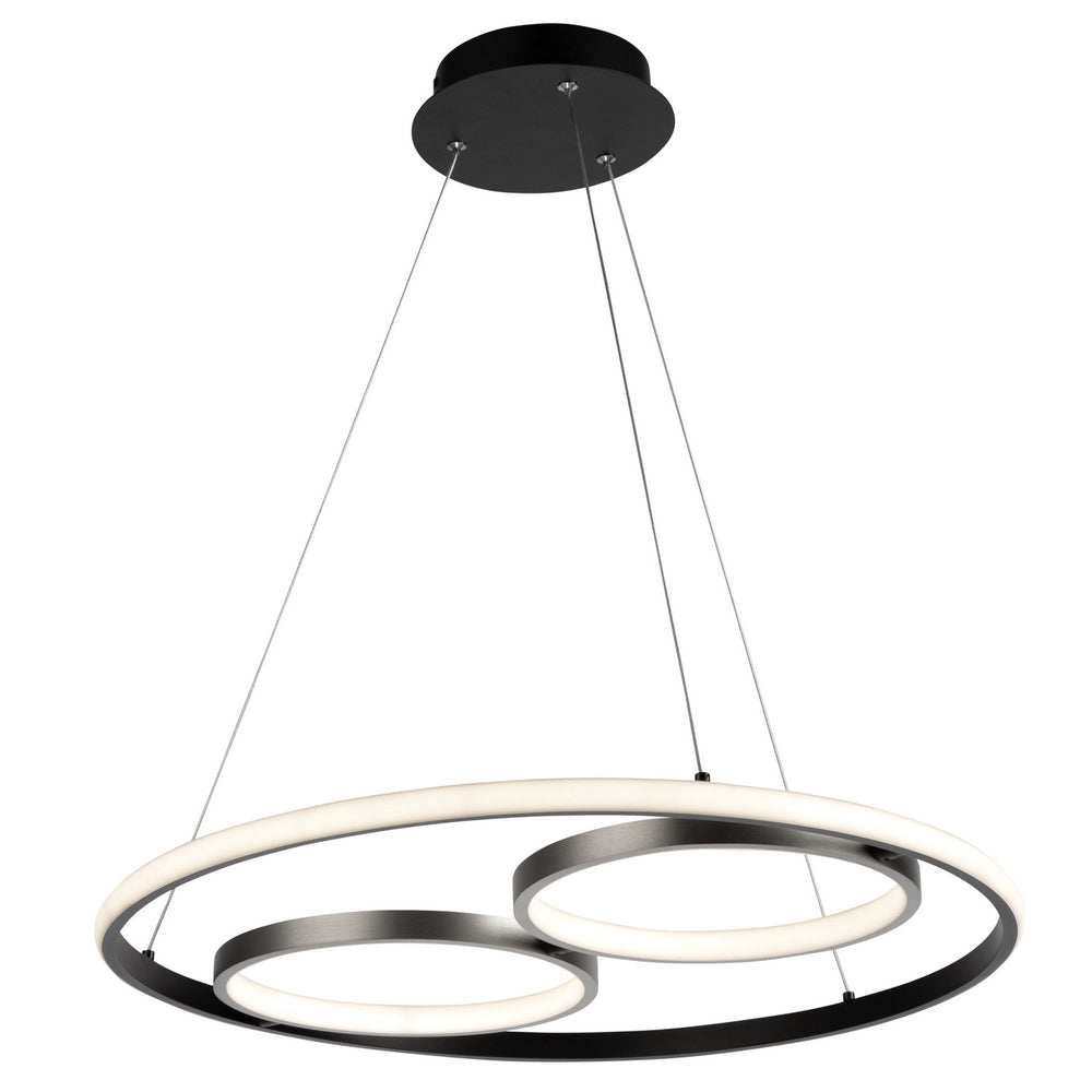 Artcraft Canada - LED Pendant - Gemini - Black, Nickel- Union Lighting Luminaires Decor
