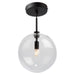 Artcraft Canada - One Light Semi-Flush Mount - Pinpoint - Black- Union Lighting Luminaires Decor