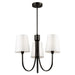 Artcraft Canada - Three Light Chandelier - Rhythm - Black- Union Lighting Luminaires Decor