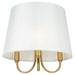 Artcraft Canada - Three Light Semi-Flush Mount - Rhythm - Brushed Gold- Union Lighting Luminaires Decor