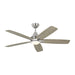 "Generation Lighting Canada. - 52"Ceiling Fan - Lowden - Brushed Steel- Union Lighting Luminaires Decor"