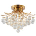 Bethel International Canada - Three Light Semi Flush Mount - Stain Brass- Union Lighting Luminaires Decor