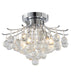 Bethel International Canada - Three Light Semi Flush Mount - Chrome- Union Lighting Luminaires Decor