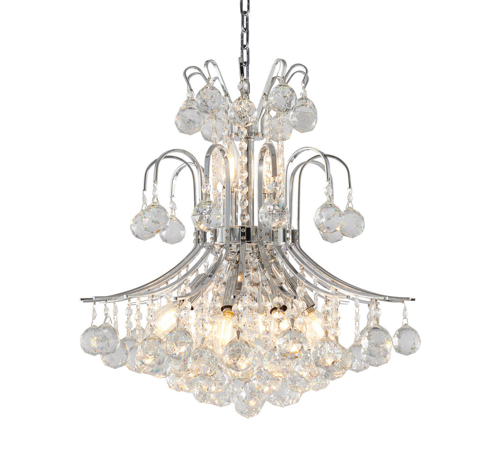Bethel International Canada - Ten Light Chandelier - Chrome- Union Lighting Luminaires Decor