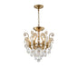 Bethel International Canada - Six Light Chandelier - Antique Brass- Union Lighting Luminaires Decor