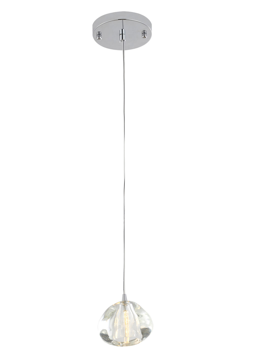 Bethel International Canada - One Light Pendant - Chrome- Union Lighting Luminaires Decor