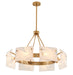 Bethel International Canada - Eight Light Chandelier - Gold- Union Lighting Luminaires Decor