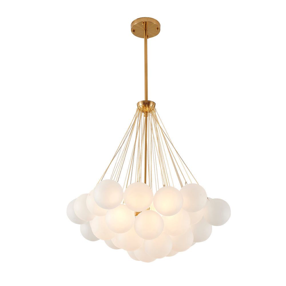 Bethel International Canada - Three Light Chandelier - Gold- Union Lighting Luminaires Decor