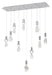 Bethel International Canada - Ten Light Chandelier - Chrome- Union Lighting Luminaires Decor