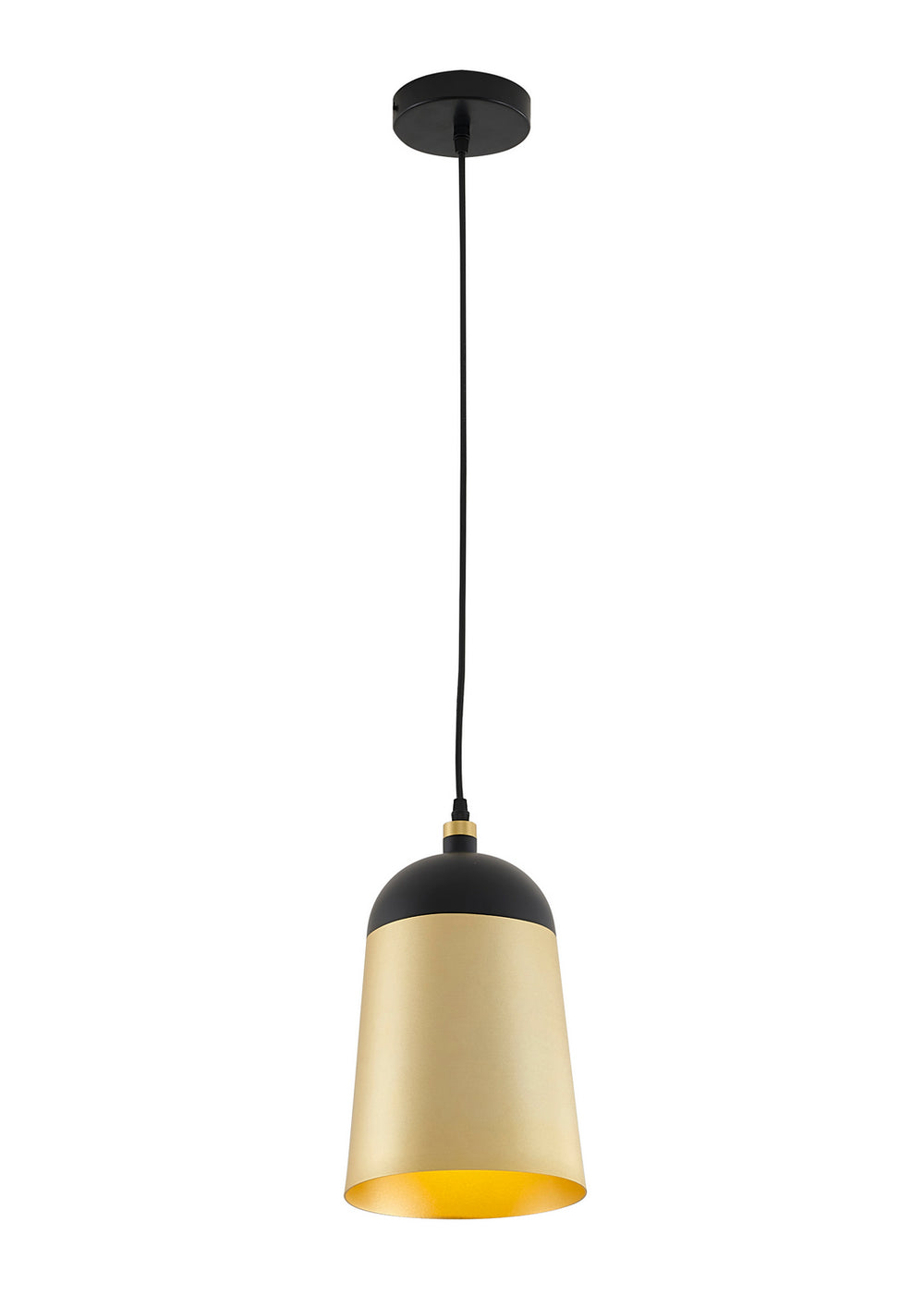 Bethel International Canada - One Light Pendant - Black & Gold- Union Lighting Luminaires Decor