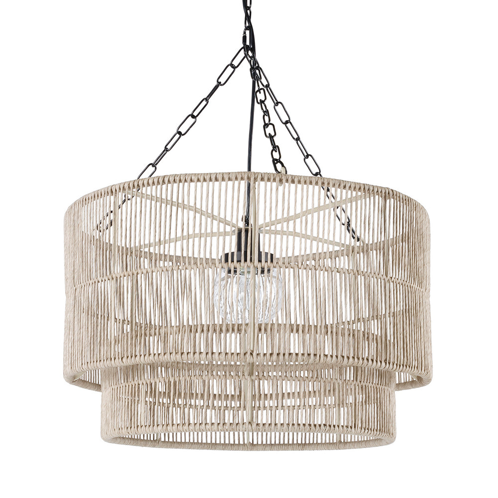 Palecek Canada - Outdoor Pendant - Tanner - Black- Union Lighting Luminaires Decor