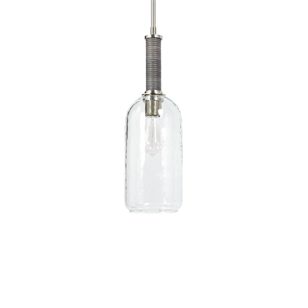 Palecek - One Light Pendant - Bronson - Pewter- Union Lighting Luminaires Decor