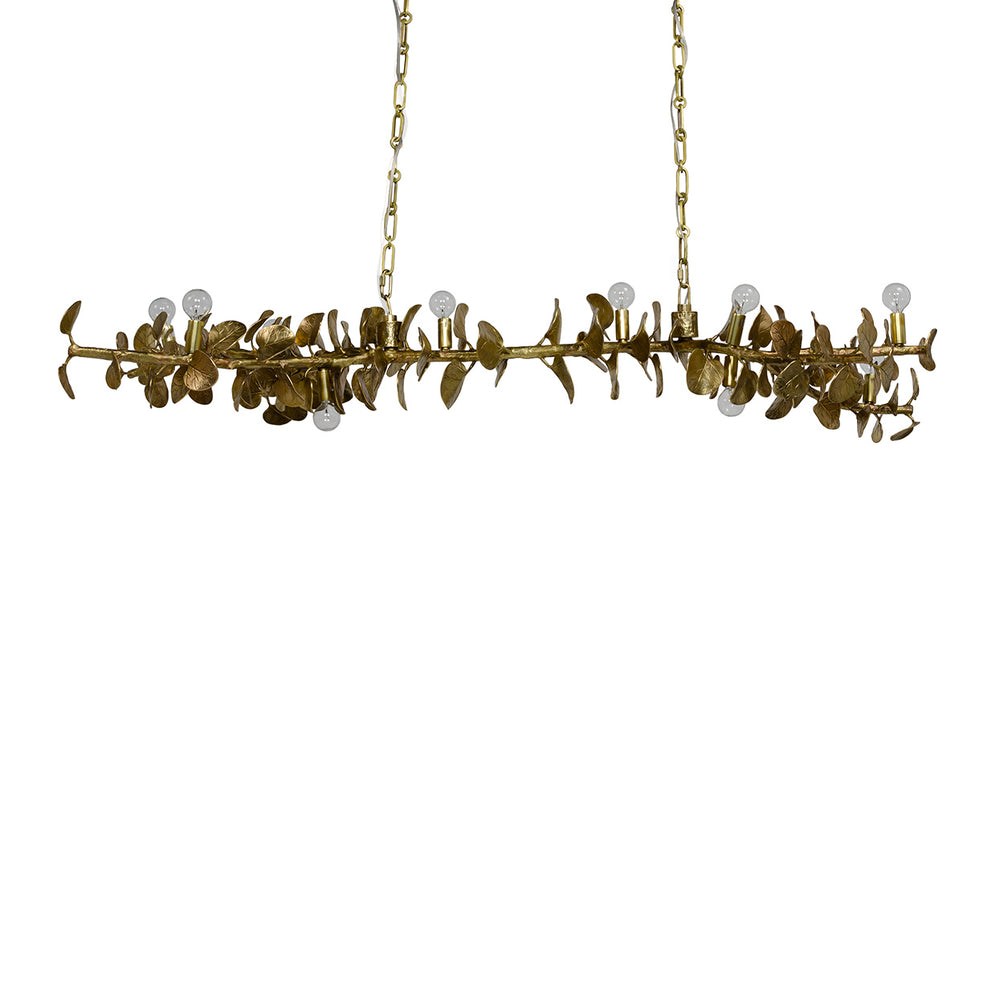 Palecek Canada - Chandelier - Eucalyptus - Satin Brass- Union Lighting Luminaires Decor