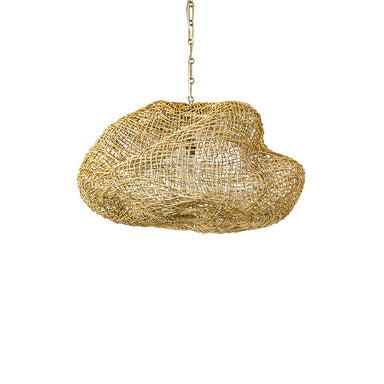 Palecek Canada - Pendant - Andorra Wicker - Antique Brass- Union Lighting Luminaires Decor