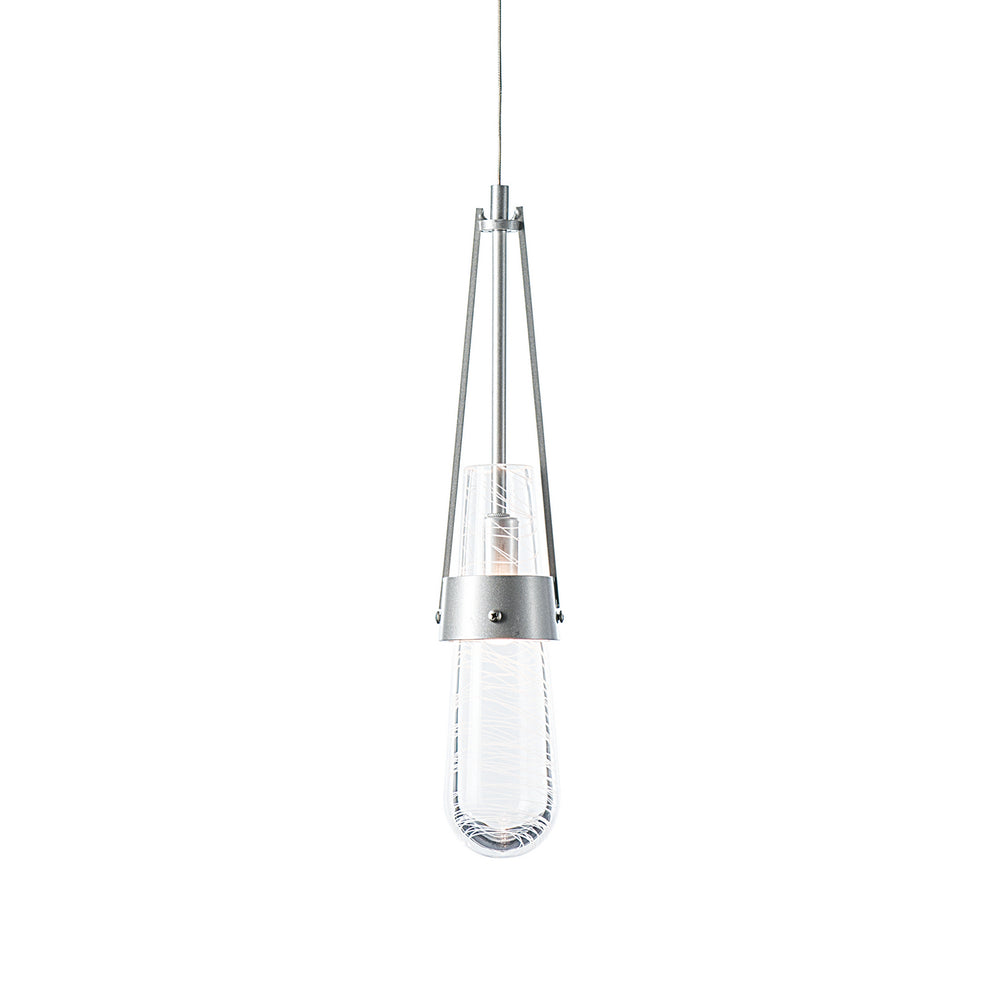 Hubbardton Forge - One Light Mini Pendant - Link - Sterling- Union Lighting Luminaires Decor