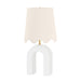 Mitzi Canada - One Light Table Lamp - Roshani - Aged Brass/Ceramic Raw Matte White- Union Lighting Luminaires Decor