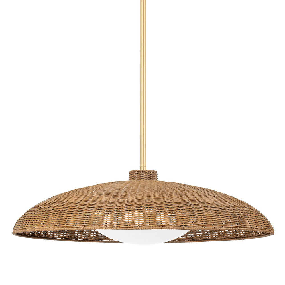 Hudson Valley Canada - One Light Pendant - Delano - Vintage Gold Leaf- Union Lighting Luminaires Decor